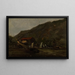 Atmosfera di pioggia a Mandal - Amaldus Nielsen — quadro incorniciato alla parete