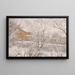 Neve vista dalla finestra dell'atelier - Amaldus Nielsen — quadro incorniciato alla parete