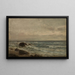 Paesaggio costiero Jren - Amaldus Nielsen — quadro incorniciato alla parete