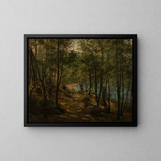 La forêt des loups Mandal - Amaldus Nielsen — quadro incorniciato alla parete