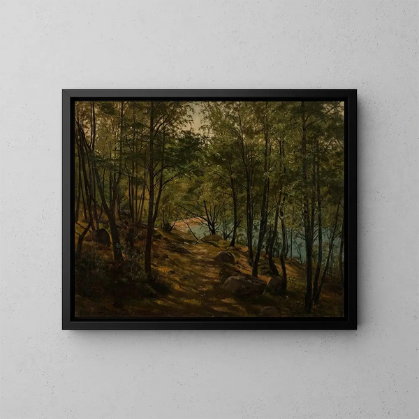 La forêt des loups Mandal - Amaldus Nielsen — quadro incorniciato alla parete