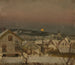 Soir d'hiver vu de la fenêtre de l'atelier - Amaldus Nielsen — vista dell’opera