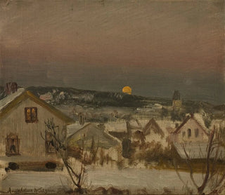 Amaldus Nielsen - Vinteraften fra ateliervinduet.webp