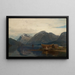 Vista di Hardanger - Amaldus Nielsen — quadro incorniciato alla parete