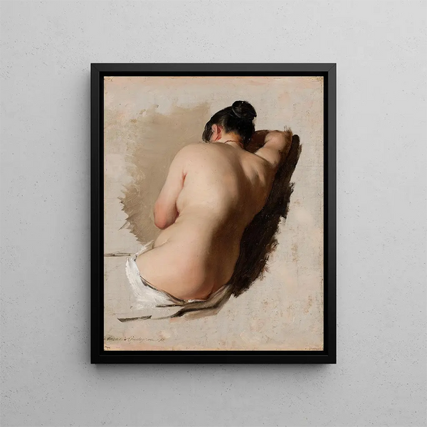 Studio di atto - Amalia Lindegren — quadro incorniciato alla parete