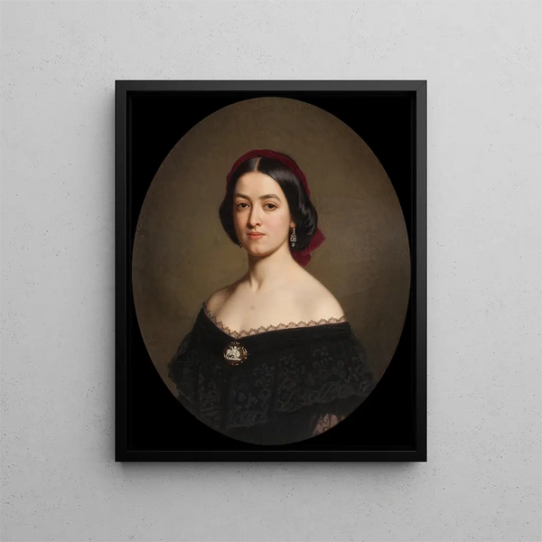 Donna sconosciuta - Amalia Lindegren — quadro incorniciato alla parete
