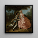 Amanti in un paesaggio - Pieter Jan van Reysschoot — quadro incorniciato alla parete