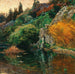 Atmosfera serale, motivo del parco di S. K. H. l'arciduca Giuseppe a Fiume - Olga Wisinger-Florian — ambientato in un interno
