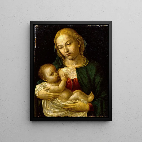 La Madonna del Latte - Ambrogio Bergognone — quadro incorniciato alla parete