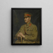 Major-général Sir David Mercer K.C.B. Adjudant-generale delle Forze Marine Reali 1916-1920 - Ambrose McEvoy — quadro incorniciato alla parete