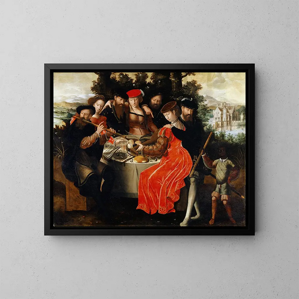 Società di musica all'aperto - Ambrosius Benson — quadro incorniciato alla parete
