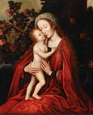 Ambrosius Benson Workshop - The Madonna And Child In A Rose Garden.webp
