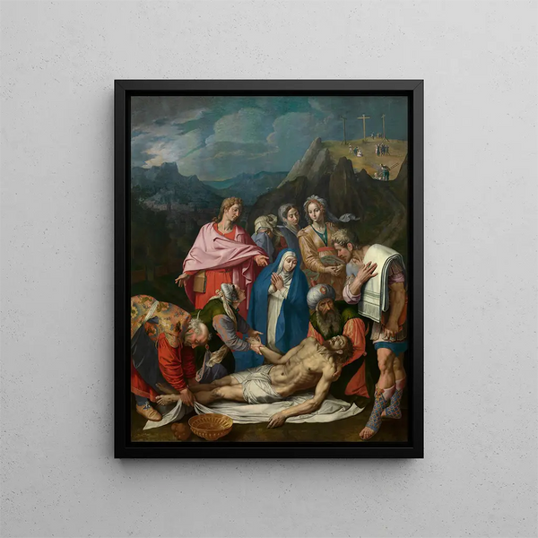 Mise au tombeau du Christ - Ambrosius Francken I. — quadro incorniciato alla parete