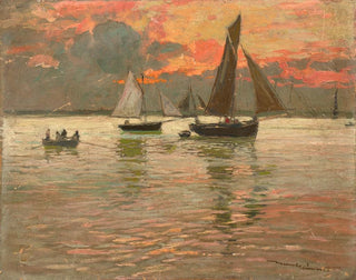 AmdeJulien MarcelClment - Ciel rouge  le retour de la pche.webp