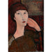 Riproduzione del dipinto Adrienne, donna con frangia - Amedeo Modigliani