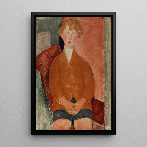 Riproduzione del dipinto Ragazzo in pantaloncini corti - Amedeo Modigliani