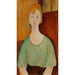 Fille en blouse verte - Amedeo Modigliani — vista dell’opera