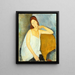 Jeanne Hébuterne - Amedeo Modigliani — quadro incorniciato alla parete