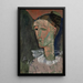 Riproduzione del dipinto Autoritratto in Pierrot - Amedeo Modigliani