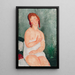 Riproduzione del dipinto Giovane donna in camicia 1918 - Amedeo Modigliani