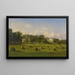 Raccolta di fieno in estate - Scuola Americana — quadro incorniciato alla parete