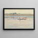 Paesaggio con pescatori - Scuola Americana — quadro incorniciato alla parete