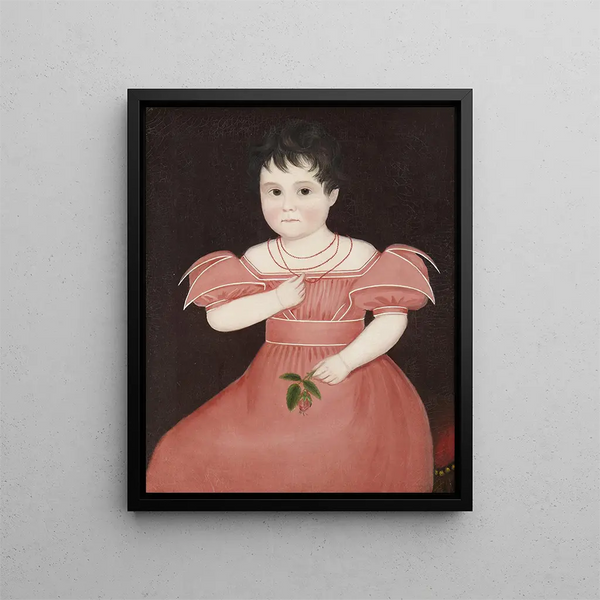 Fille en rose - Ammi Phillips — quadro incorniciato alla parete