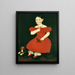 Fille in abito rosso - Ammi Phillips — quadro incorniciato alla parete