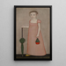 Ritratto di Harriet Campbell - Ammi Phillips — quadro incorniciato alla parete