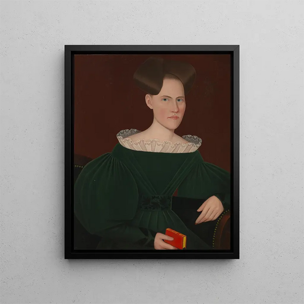 Ritratto di Hélène Lena Ten Broeck - Ammi Phillips — quadro incorniciato alla parete