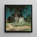 Antica fattoria, Connecticut - Willard Leroy Metcalf — quadro incorniciato alla parete