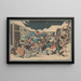 Capture de Moronao dans la neige - Andō Hiroshige — quadro incorniciato alla parete