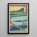 Prefettura di Etchu Ponte Galleggiante Funabashi - Andō Hiroshige — quadro incorniciato alla parete