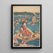 Riproduzione del dipinto Traversée di un Grande Fiume - Andō Hiroshige