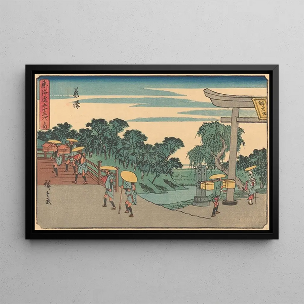 Fujisawa - Andō Hiroshige — quadro incorniciato alla parete