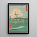 Ishiyakushi - Andō Hiroshige — quadro incorniciato alla parete