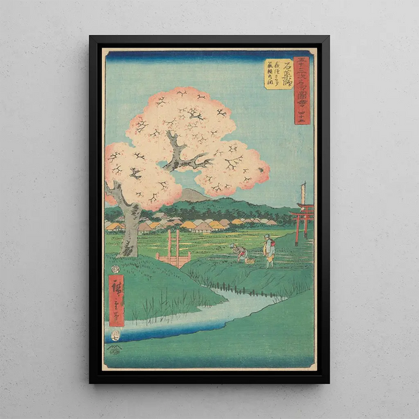 Ishiyakushi - Andō Hiroshige — quadro incorniciato alla parete