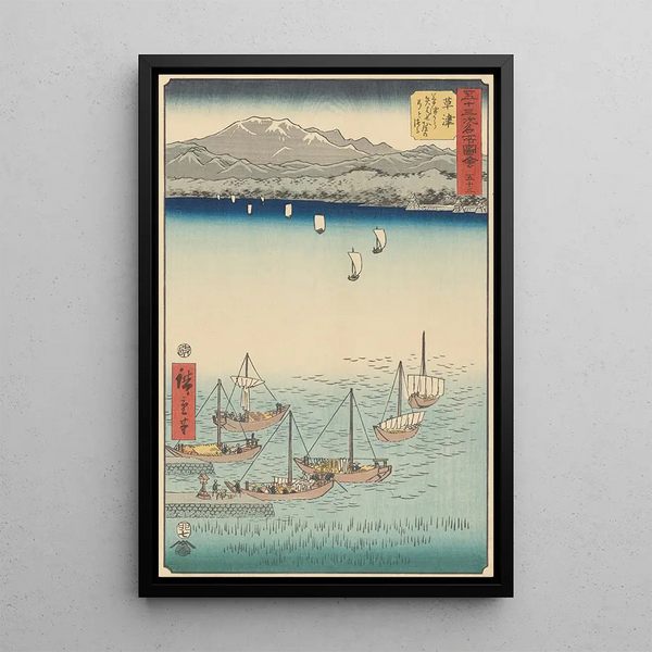 Riproduzione del dipinto Kusatsu - Andō Hiroshige