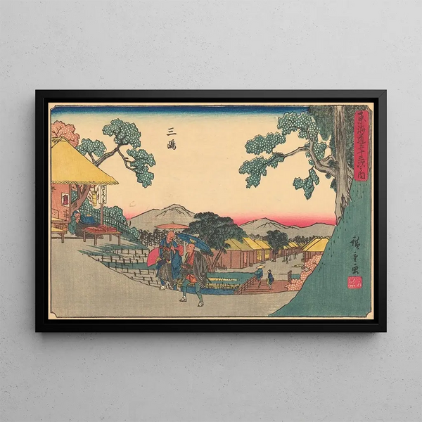 Mishima - Andō Hiroshige — quadro incorniciato alla parete