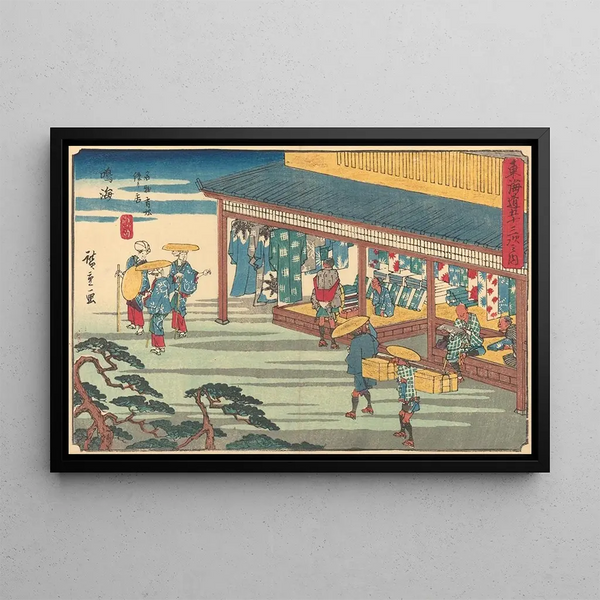 Narumi - Andō Hiroshige — quadro incorniciato alla parete