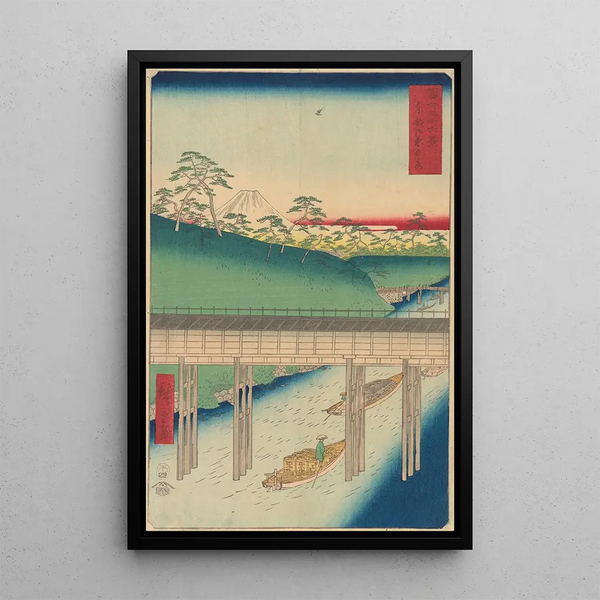Pont Ochanomizu - Andō Hiroshige — quadro incorniciato alla parete