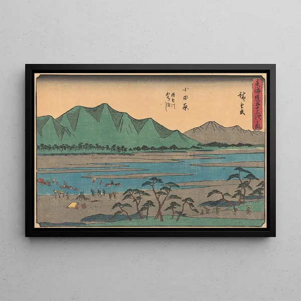 Odawara - Andō Hiroshige — quadro incorniciato alla parete
