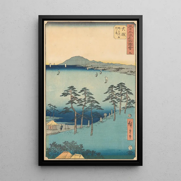 Oiso - Andō Hiroshige — quadro incorniciato alla parete