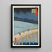 Averse improvvisa sul ponte Ohashi e Atake - Andō Hiroshige — quadro incorniciato alla parete
