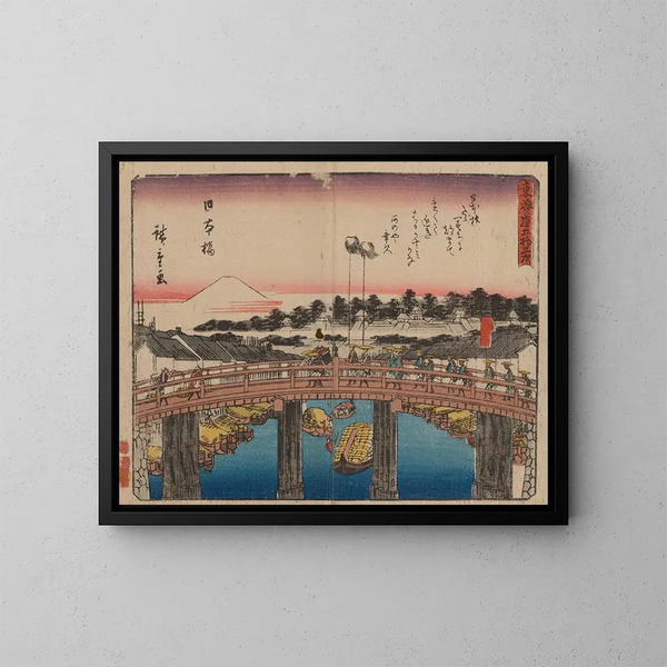 Tokaido, cinquanta-tre stazioni - Andō Hiroshige — quadro incorniciato alla parete