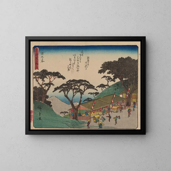 Tokaido gojusantsugi, piastra 5 - Andō Hiroshige — quadro incorniciato alla parete