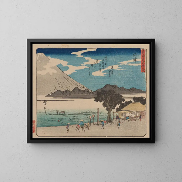 Tokaido gojusantsugi, piastra 13 - Andō Hiroshige — quadro incorniciato alla parete