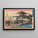 Siti famosi di Shiba Shimei - Andō Hiroshige — quadro incorniciato alla parete