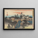 Sanctuaire Ushima nel distretto di Hongo - Andō Hiroshige — quadro incorniciato alla parete