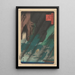 Vista sotto la pioggia - Andō Hiroshige — quadro incorniciato alla parete